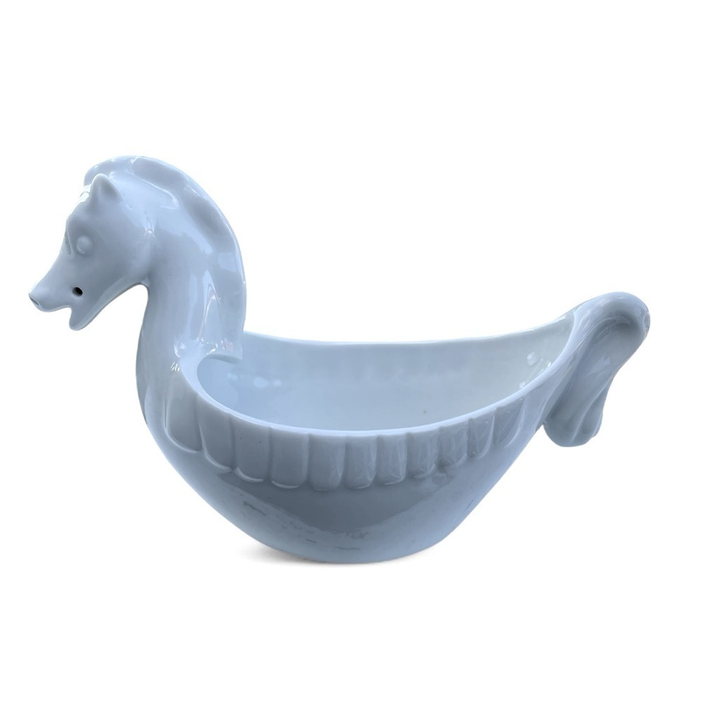 Saler porcelain horse bowl/planter, vintage, no chips, or cracks, unique